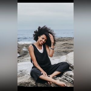 The Maybe Collection Linen Jumpsuit/Overalls